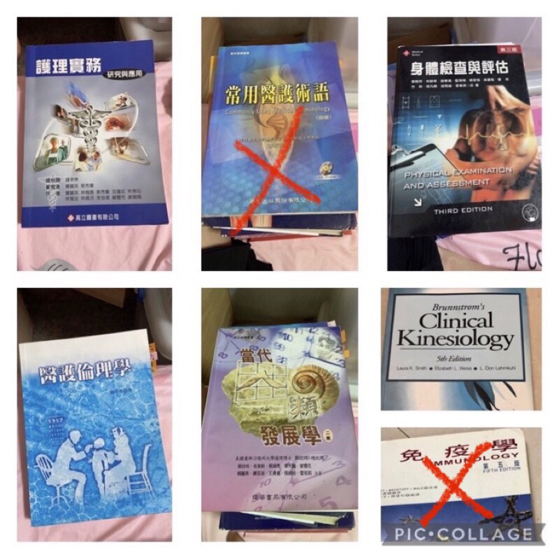 醫護倫理學/Clinical kinesiology/免疫學/當代人類發展學/身體檢查與評估/護理實務