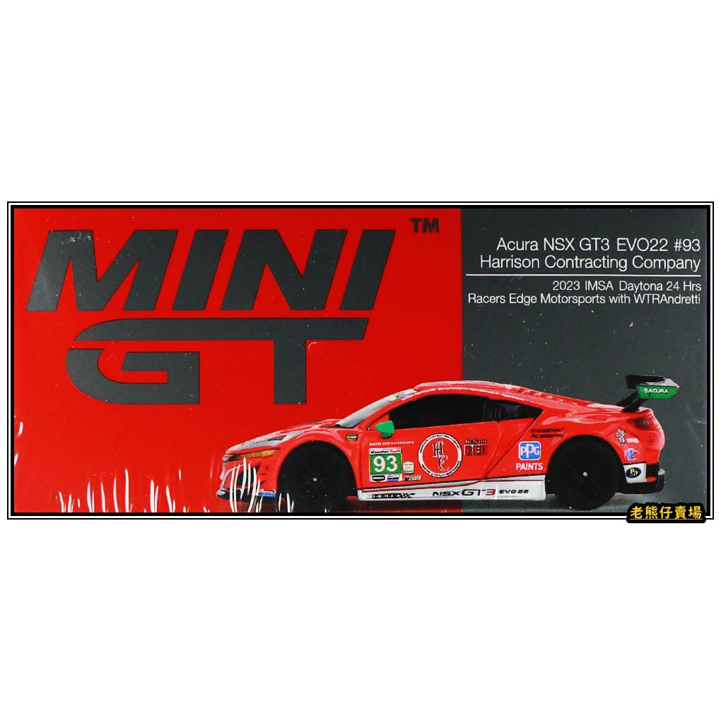 【老熊仔】 Mini GT #617 Acura NSX GT3 EV022 WTR Racers 202