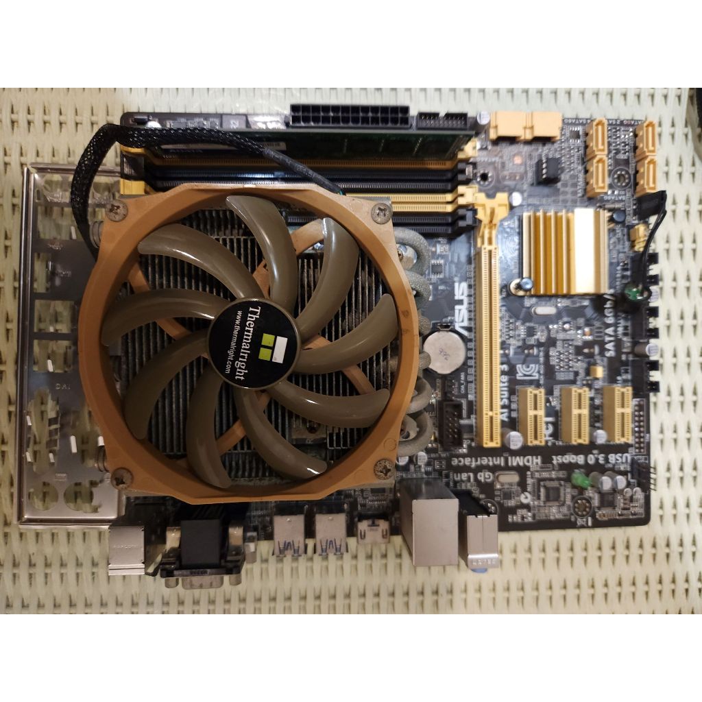 ASUS H87M-E i7-4770 DDR3 16G  含 利民風扇AXP100 128G SSD win10專業版