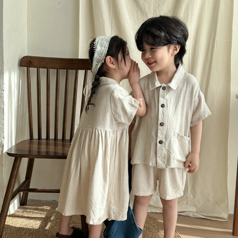 韓系童裝 質感很好 純棉兒童套裝 寶寶套裝 特色女童連衣裙 姊弟兄妹裝 寶寶洋裝