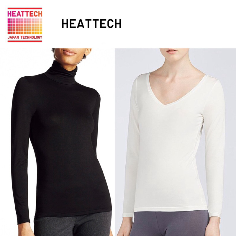 🎀全新日本UNIQLO專櫃真品🎀V領/高領HEATTECH吸濕發熱衣(長袖)