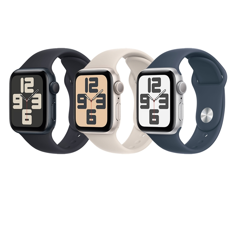 Apple Watch SE GPS 44mm 鋁金屬錶殼配運動錶帶