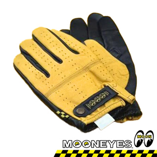 Elders Company X MOONEYES聯名 透氣 騎士手套 羊皮手套S~XXL黃色賣場