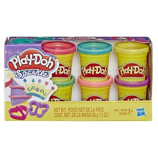 🌟現貨🌟 Play-Doh 培樂多閃亮黏土6色黏土組