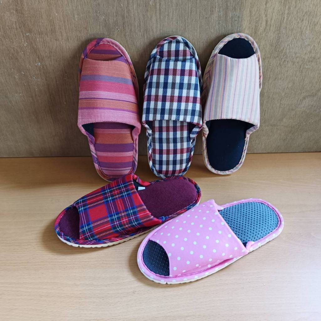【樂森足居】台灣製造 女款秋冬布拖 室內拖鞋 靜音拖鞋 保暖拖鞋