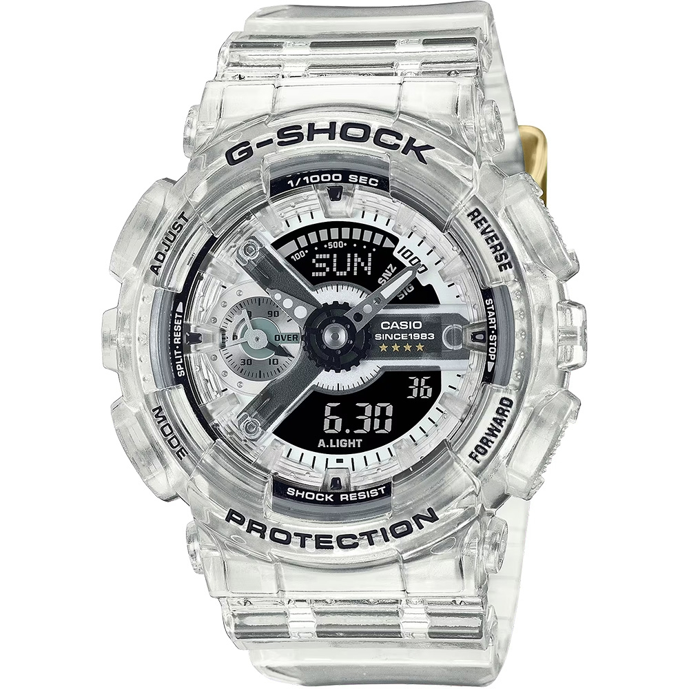 ∣聊聊可議∣CASIO 卡西歐 G-SHOCK 40周年透明限量版透視機芯手錶 GMA-S114RX-7A