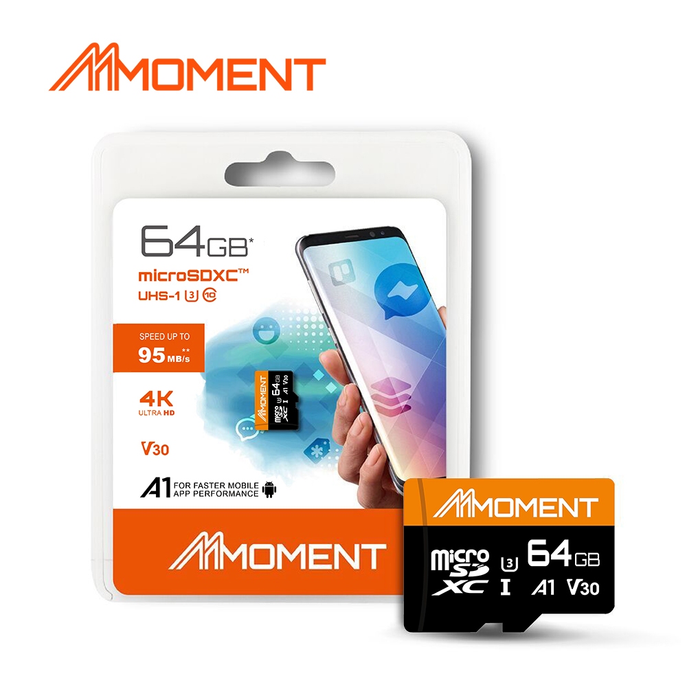 Moment Micro SD U3 64GB A1 without Adapter(MFSUU1064A1-NAD)