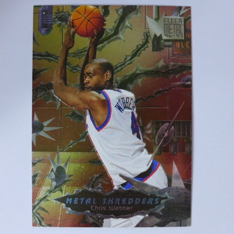 ~Chris Webber/克里斯·韋伯/名人堂~1997年Metal金屬設計.NBA籃球卡