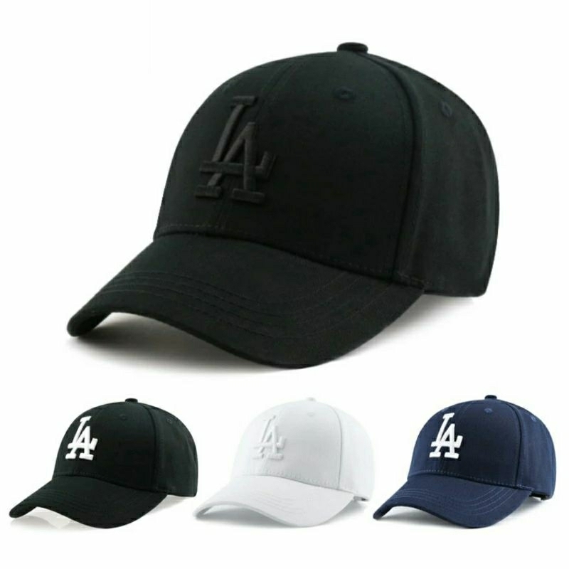 LA字母刺繡棒球帽,MLB洛杉磯道奇鴨舌帽,復古電繡潮流老帽,創意時尚休閒遮陽帽,戶外旅行帽子,運動休閒帽
