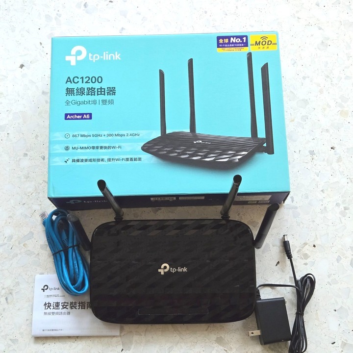 TP-link Archer A6 AC1200 MU-MIMO Gigabit 路由器 / 分享器