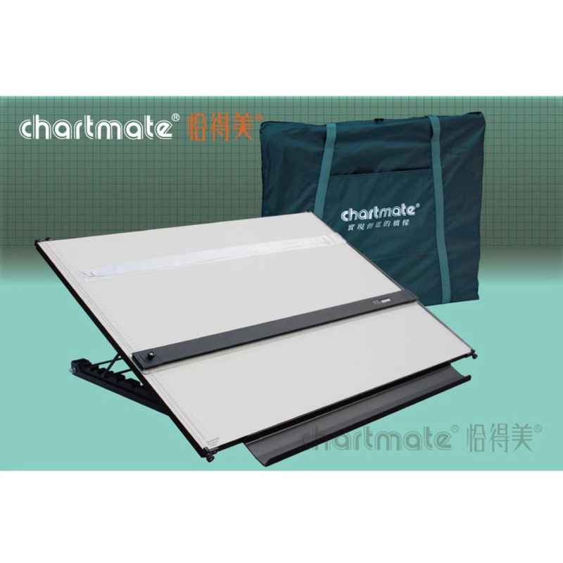 ［ 二手］chartmate 恰得美 製圖板 // 173PR平行尺 桌上型製圖板  (A1加大65*90)