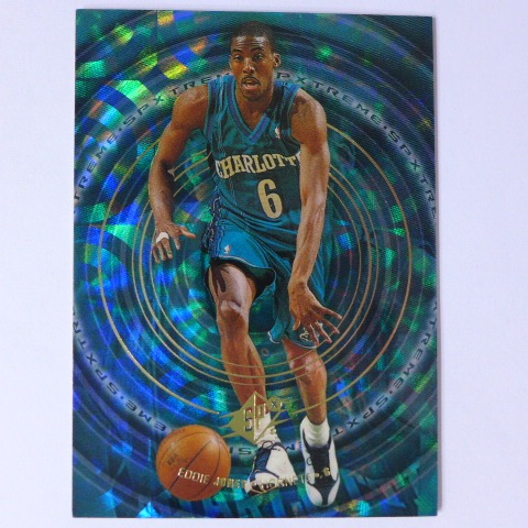 ~Eddie Jones/NBA球星/艾迪·瓊斯~1999年UD SPX.綠寶石設計.閃亮特殊卡