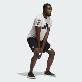 Adidas 4K 3 BAR SHORT 黑色 專業訓練 運動短褲