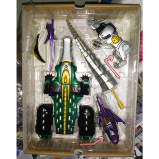 BANDAI 日空版 DX 百獸戰隊 牙吠連者 魔獸合體 百獸合體 牙吠獵人 機器人 合體 武裝 銀狼 狼鬼 現狀