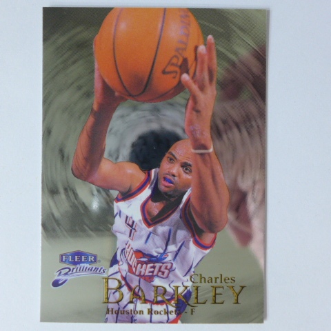 ~Charles Barkley/巴克利/名人堂/惡漢~1999年FLEER.金屬設計.NBA籃球卡