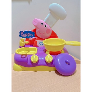 二手非全新 絕版 正版 佩佩豬 Peppa pig 粉紅豬 音效瓦斯爐組