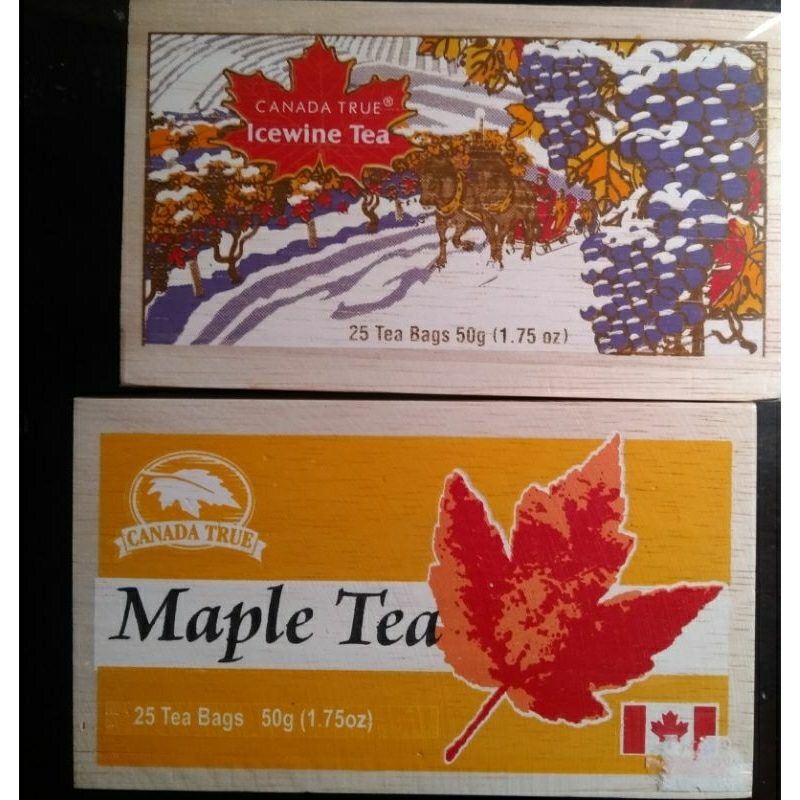 *現貨* 加拿大 冰酒茶 楓葉茶 25包 ice wine tea maple tea木盒裝