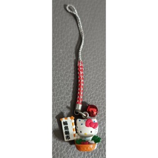 • 瑕疵出清 絕版 限定 日本 能登半島有限公司 三麗鷗 Hello Kitty 凱蒂貓 輪島早市造型 公仔 鈴鐺 吊飾