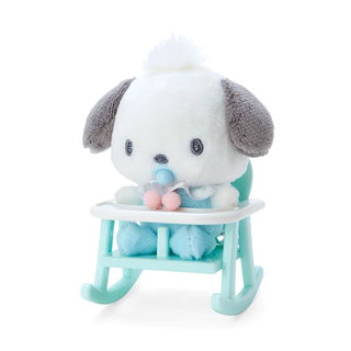 Sanrio 三麗鷗 寶寶系列 嬰兒搖椅&玩偶吊飾組 帕恰狗