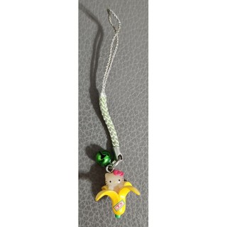 • 降價出清 絕版 限定 日本 福岡 三麗鷗 Hello Kitty 凱蒂貓 門司港 香蕉貓 造型 公仔 鈴鐺 吊飾