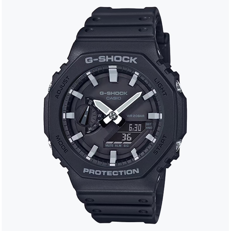 CASIO GA-2100-1A G-SHOCK 黑白指針 數位