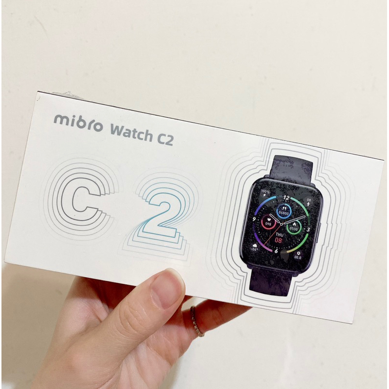 ［現貨］Mibro 小尋 運動心率NFC無邊際健康智慧手錶C2(1.69吋/24H血氧監測/門禁卡/20種運動) 深灰色