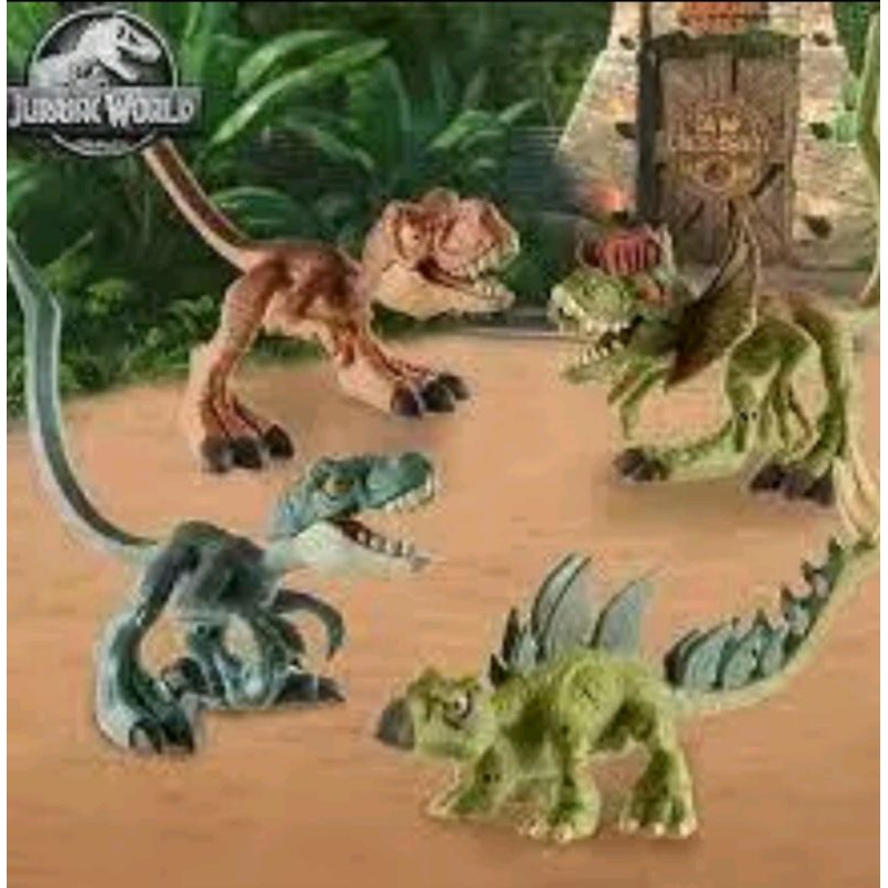 全新 正版 侏羅紀世界 迷你 可塑 恐龍 自由塑型 擺弄 暴龍 劍龍 雙棘龍 迅猛龍 公仔 擺件 美泰兒 霸王龍 傘蜥蜴