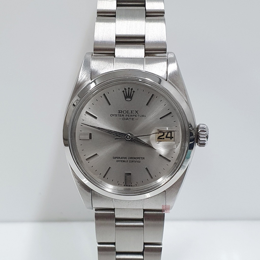 ROLEX勞力士 1500 老勞珍藏 絕版劍針 1570機芯 銀色T柱面盤 錶徑34 自動上鍊 大眾當舖 編號A904