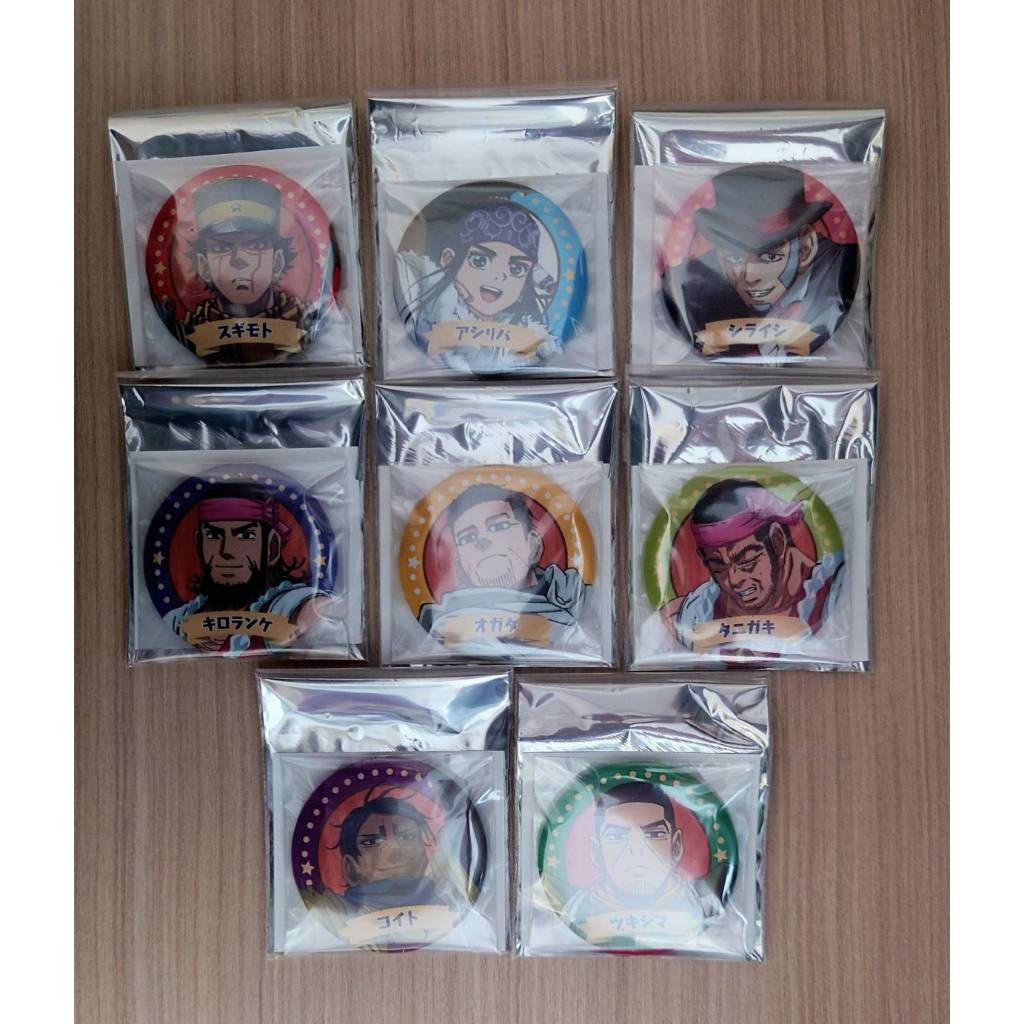 黃金神威 馬戲團系列 徽章 杉元 阿席莉帕 白石 奇羅藍克 尾形 谷垣 鯉登 月島