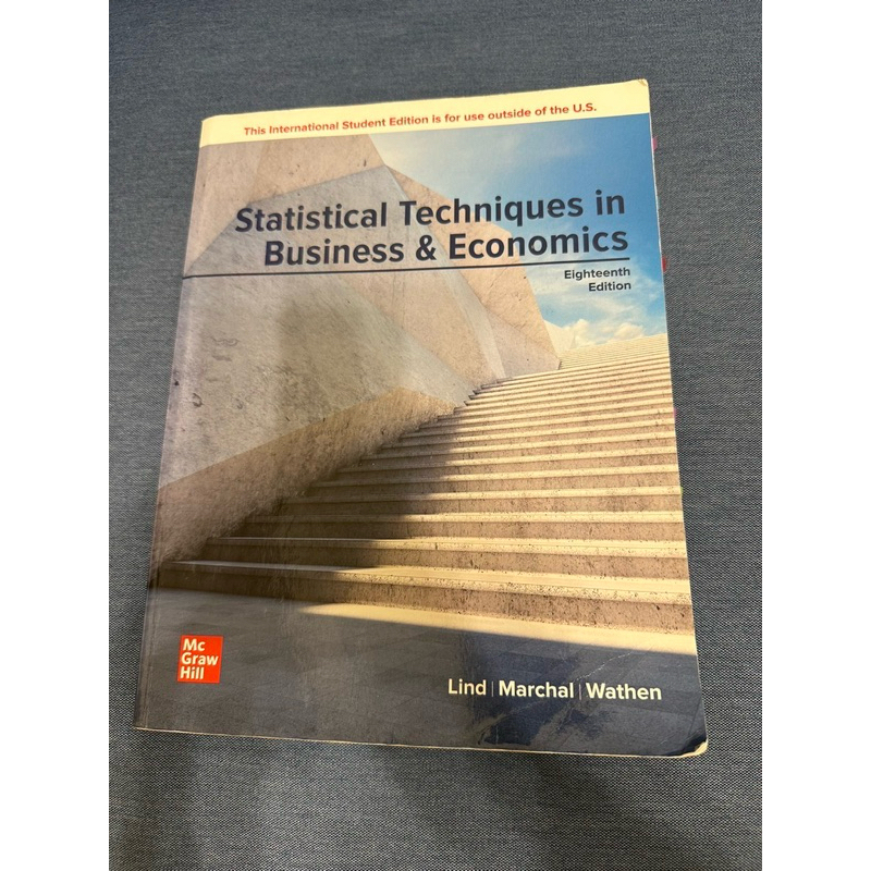 Statistical Techniques in Business&amp;Economics