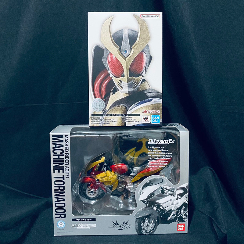 SHF 真骨彫 假面騎士 顎門 Agito 三重型態 + 機車 機械龍捲