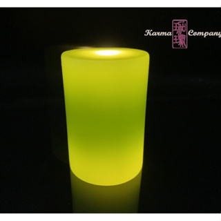 珈瑪-14小時LED蠟燭燈-中型*1粒(USB充電附電源線)-淡綠色LED純蠟蠟燭防水電子蠟燭燈供佛燈充電式蠟燭充電蠟燭