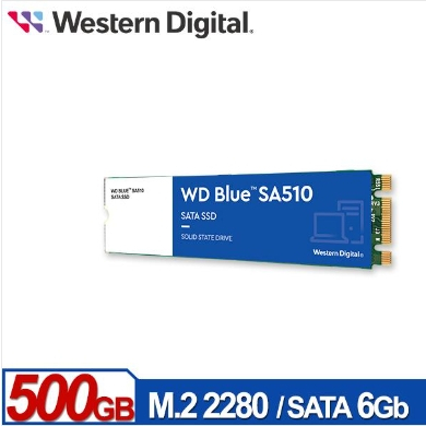 WD 藍標 SA510 500GB M.2 2280 SATA SSD