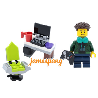 【台中翔智積木】 LEGO 樂高 CITY系列 60381 人偶 gamer 電玩家 電競選手 電競桌 電競椅