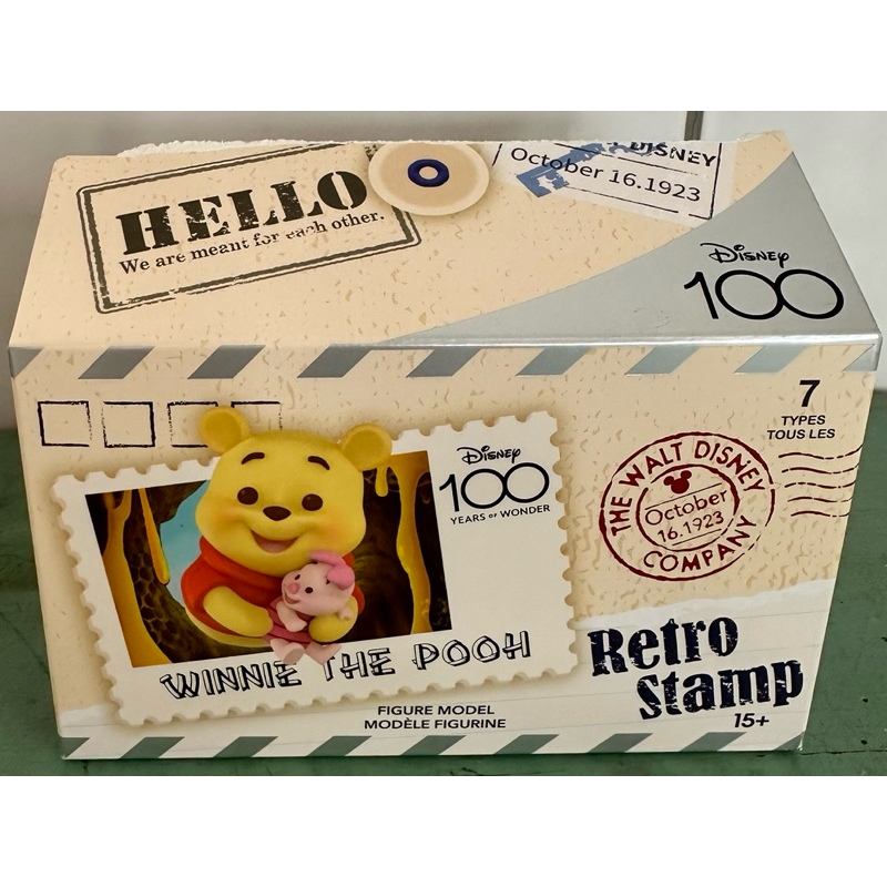 單款販售 現貨 迪士尼週年復古郵票MINISO名創優品 郵票公仔盲盒 毛怪&amp;大眼仔 小飛象 正版盲盒公仔