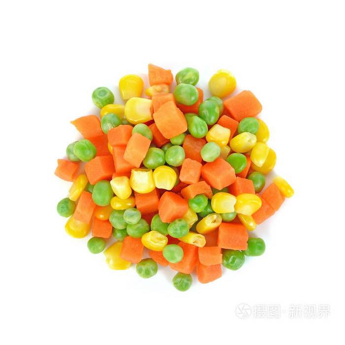 小富嚴選熟凍蔬菜-三色豆1KG裝 三色什錦菜1KG裝