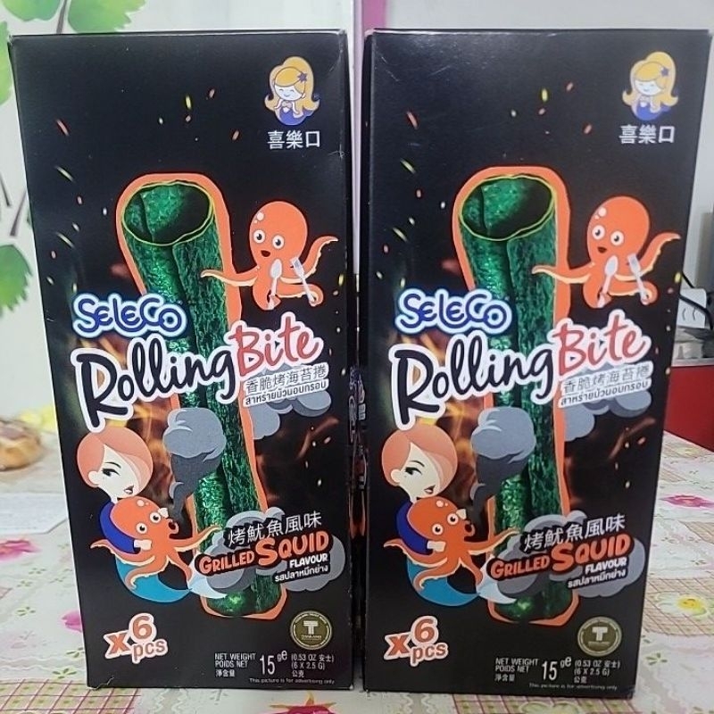 喜樂口香脆烤海苔捲烤魷魚風味