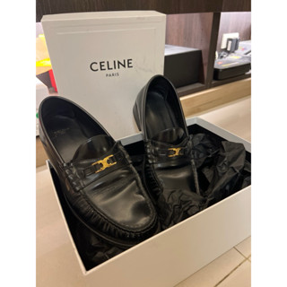 Celine 經典黑色漆皮樂福鞋👞