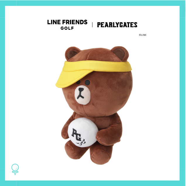 【韓國PEARLY GATES X LINE FRIENDS 熊大 高爾夫球一號桿套】高爾夫桿套 TWICE代言