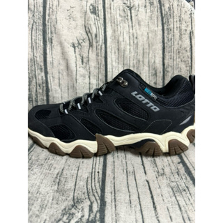 金英鞋坊~LOTTO樂得-義大利第一品牌 男款REX D防水透氣登山鞋 越野鞋 3580-黑特價890元