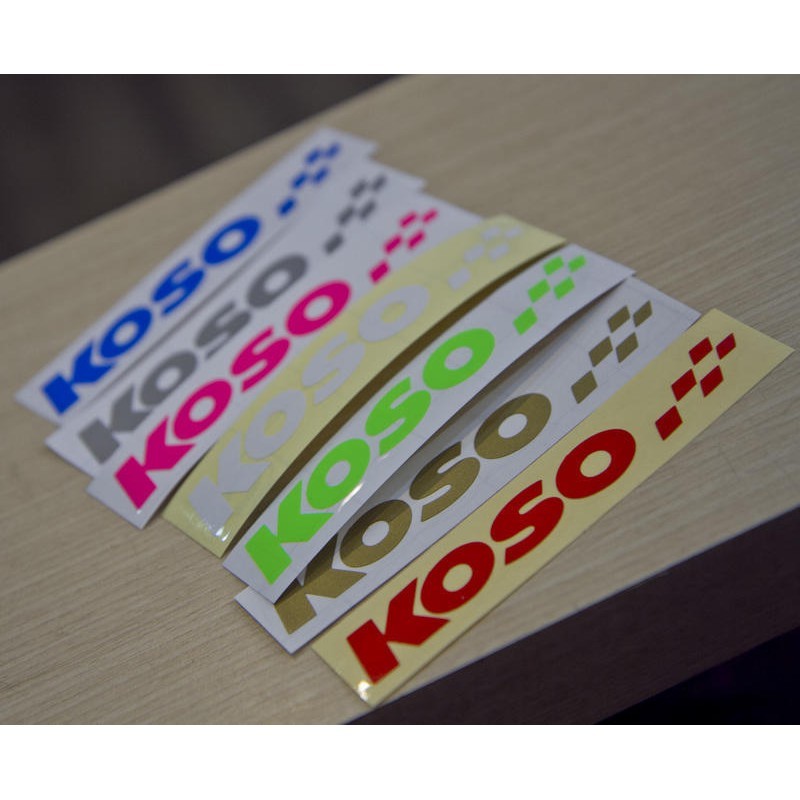 [KOSO 傳動蓋2.0版]LOGO MARK 標誌 貼紙 點綴 紅色 白色 金 藍 螢光 勁戰 五代 四代 BWSR