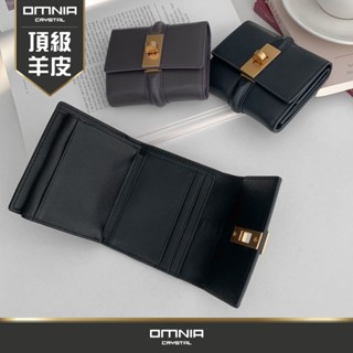 【whose bag】韓國omnia monaco真皮中短夾 女 皮夾 錢包 no.3378b