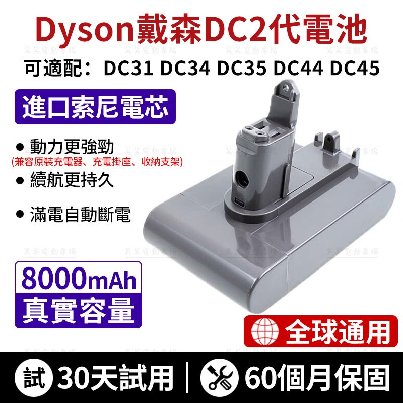 台灣現貨（保固60個月）適用dyson DC二代 電池 type-B DC56 DC57 DC2代 吸塵器電池 戴森電池