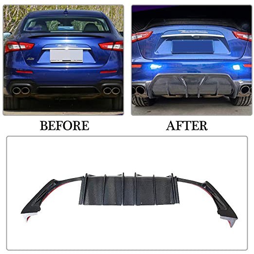 【亞諾車酷】Maserati Ghibli ASPEC 碳纖維 後下擾流 後下飾