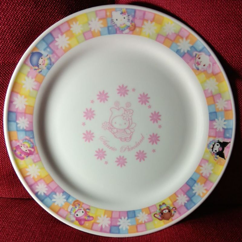 早期 2009年 日本製 三麗鷗 Hello Kitty 陶瓷盤  餐盤 盤子 點心盤 瓷器 絕版珍藏 老物