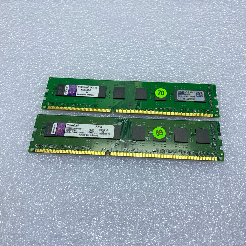 含稅價 Kingston DDR3 1600 8G 桌機記憶體 1.5V 二手測試良品 原廠終保 KVR16N11/8