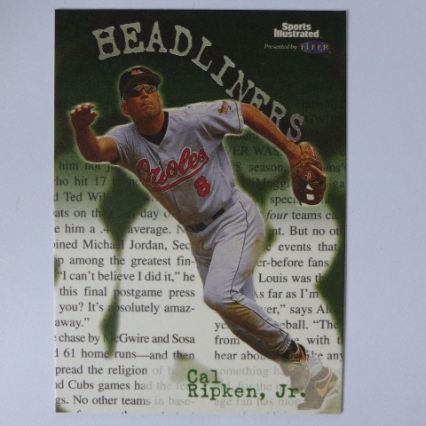 ~Cal Ripken Jr./小卡爾·瑞普肯~名人堂.鐵人 1999年FLEER.MLB棒球特殊卡