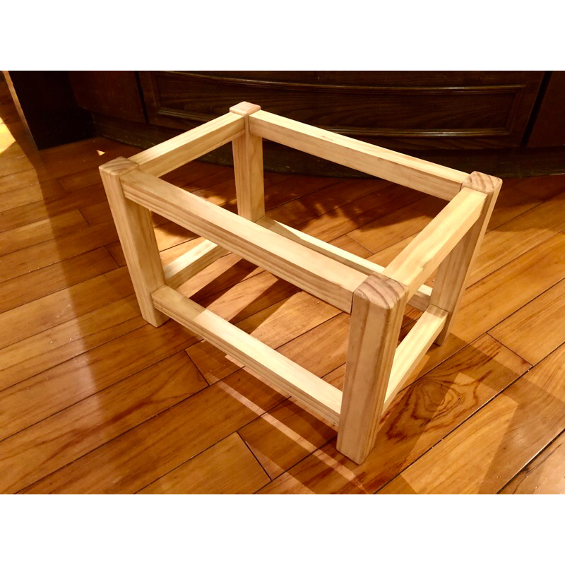 梵谷椅 編織椅 矮凳 穿鞋凳 松木 椅架（台灣製作）DIY手作 45*30*30cm