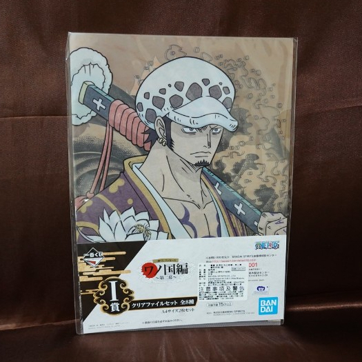 日本製 One Piece 海賊王 航海王 和之國 第二幕 一番賞 I賞 羅 L夾 資料夾 A4 資料夾組 (2枚入)