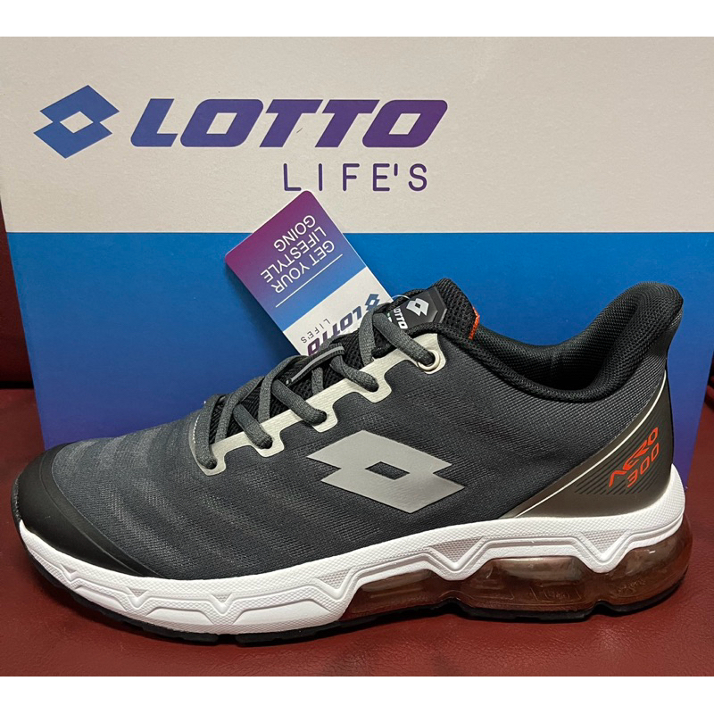 【LOTTO 義大利】寬版 男 氣墊跑步鞋 AERO 350氣墊球鞋 跑鞋)-6286-409